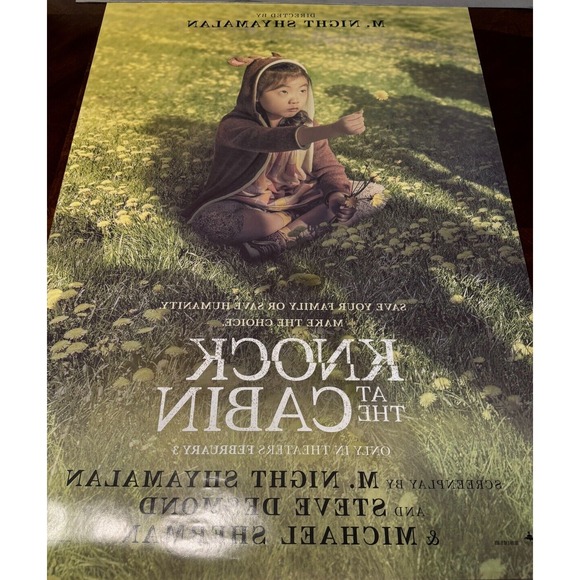 KNOCK AT THE CABIN (2023) First Original Teaser Movie Poster- M Night Shaymalan - Picture 3 of 3